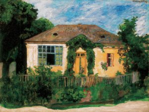 Mon studio à Nagybanya, maison parmi les arbres - Károly Ferenczy